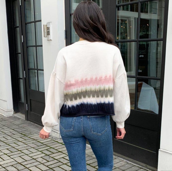 Z Supply Tempest Stripe Tie Dye Sweatshirt  Size XS - Picture 2 of 10